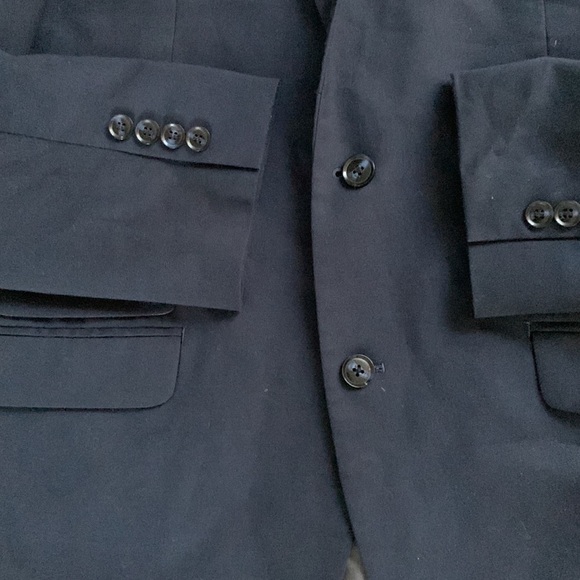 Perry Ellis portfolio‎ slim fit blazer jacket 40R navy blue sport two buttons - Picture 5 of 14